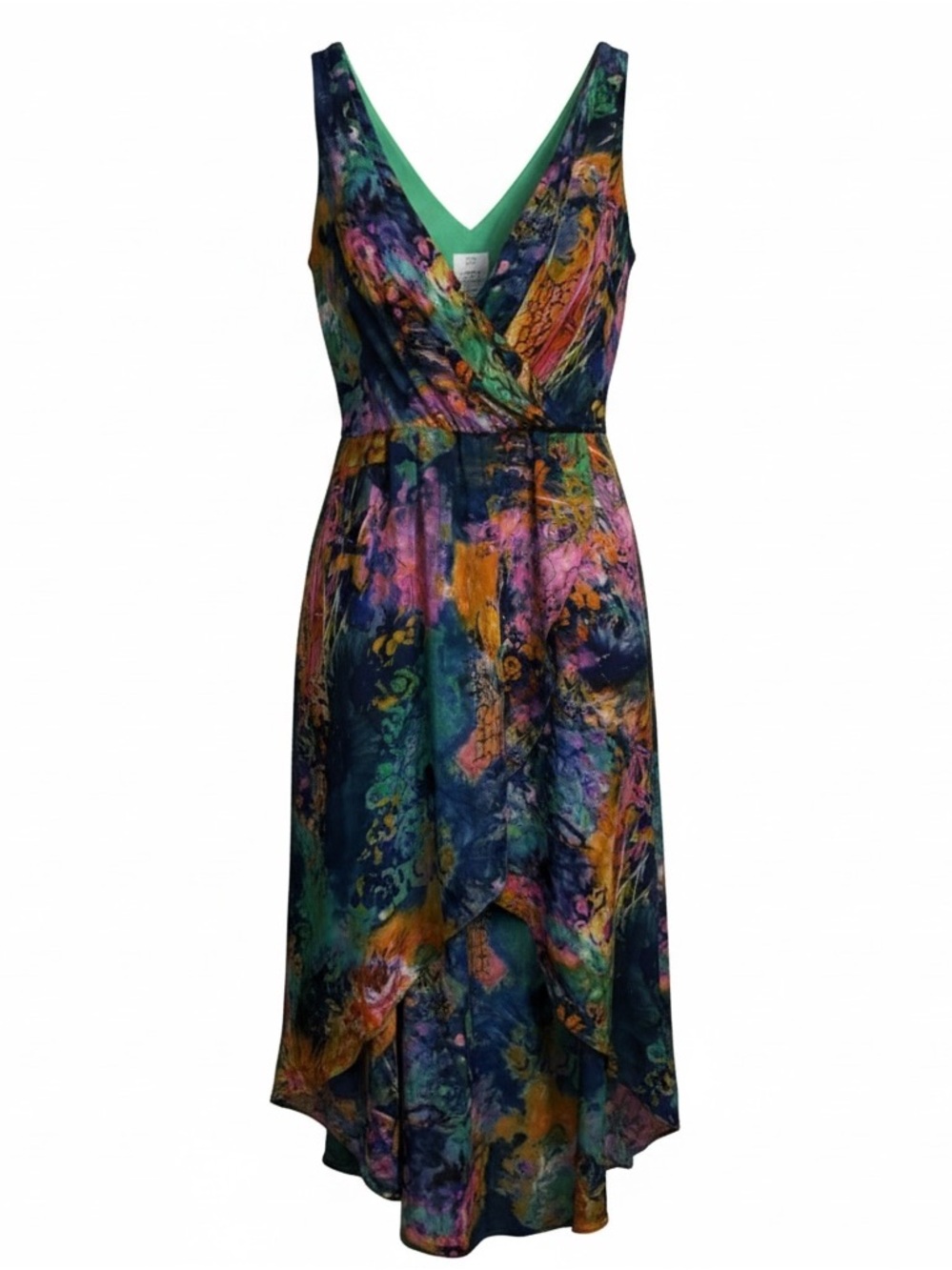 Suzi Chin for Maggy Boutique Silk watercolor dress